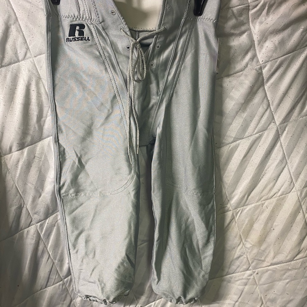 Russell Athletic Silver Youth XS Football Pants